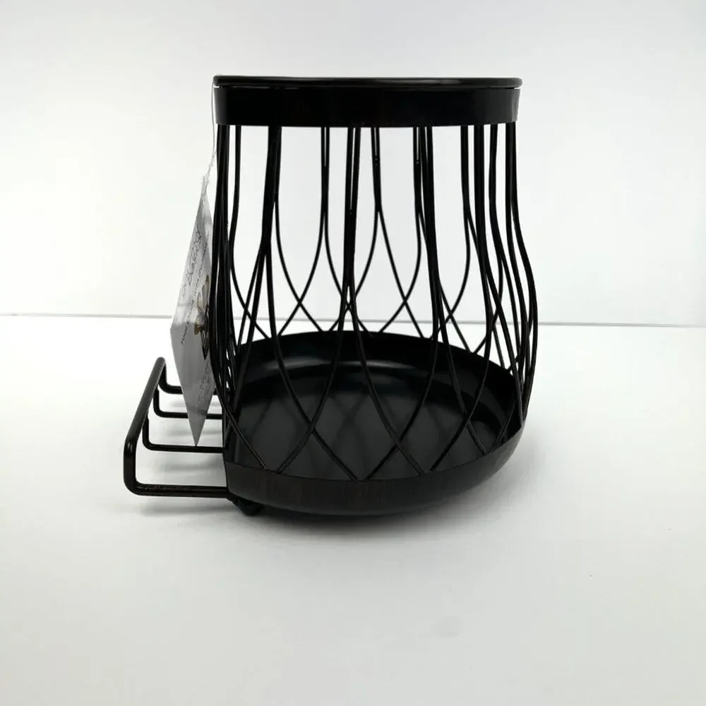 Metal Kitchen Utensil Crock with Phone/Tablet Holder - NWT